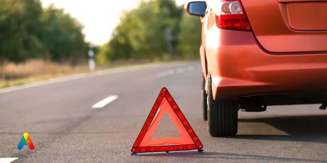 Autopech op de baan. Bij Autorepairmaster kan je pechhulp krijgen.